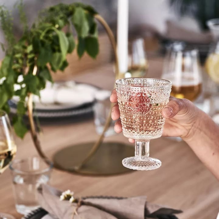 Kastehelmi glas på fod 26 cl 4-pak - Klar - Iittala