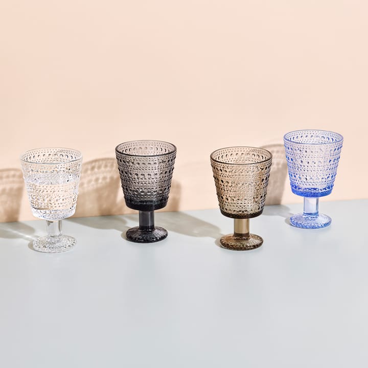 Kastehelmi glas på fod 26cl 2 stk - Aqua - Iittala