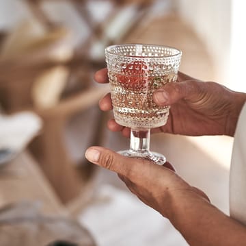 Kastehelmi glas på fod 26cl 2 stk - Klar - Iittala