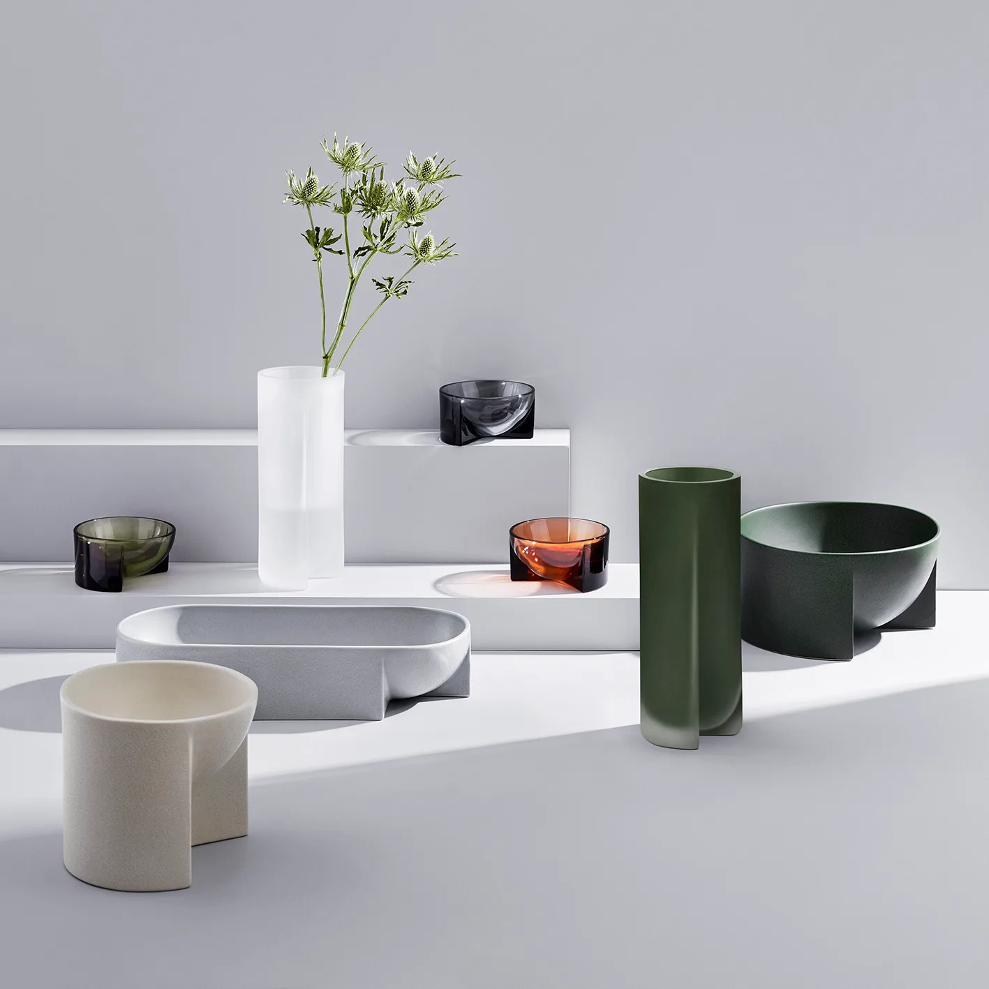 Kuru vase 25,5 cm, Frostet mosgrøn Iittala