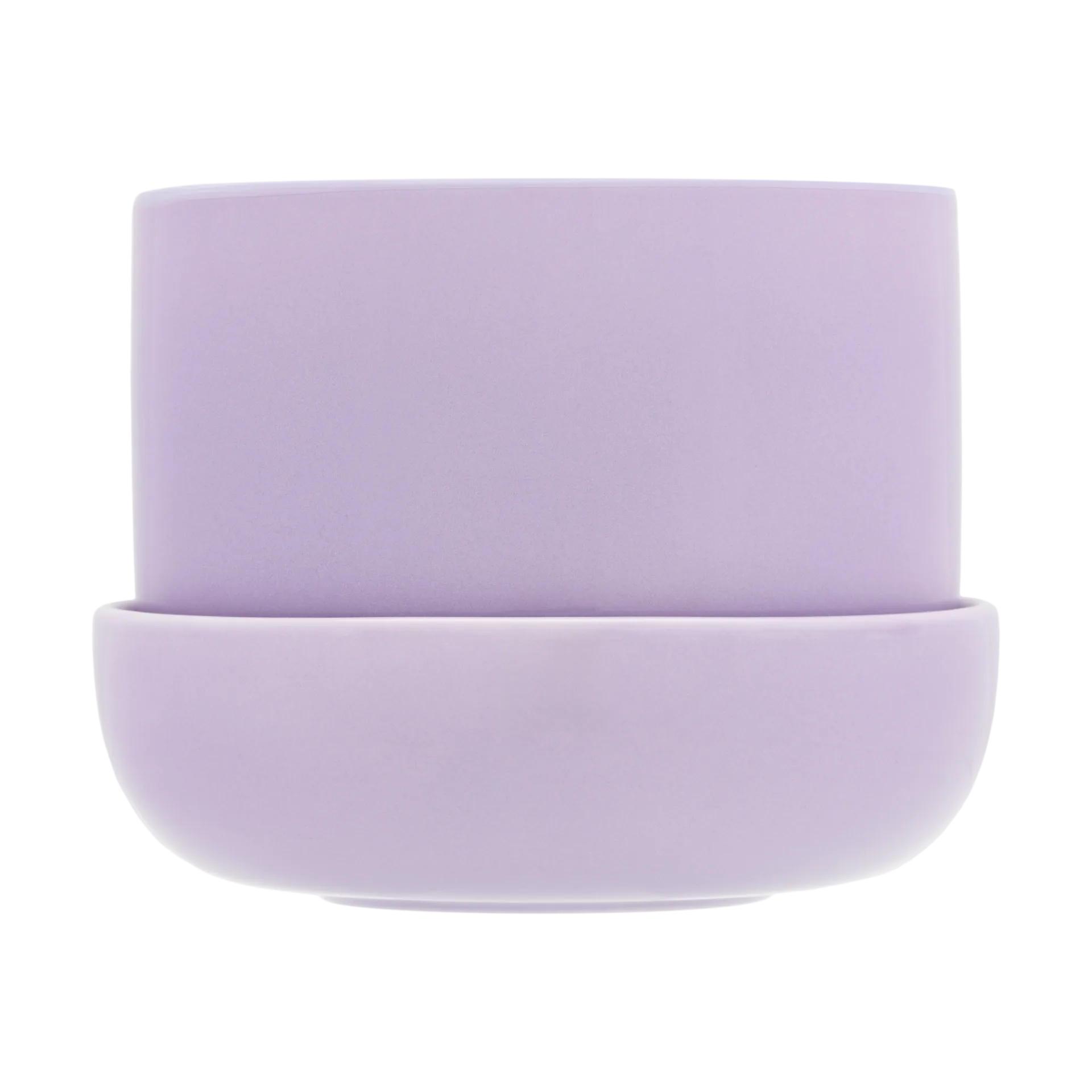 Nappula krukke med underskål Ø17 cm h13 cm, Lyslilla Iittala