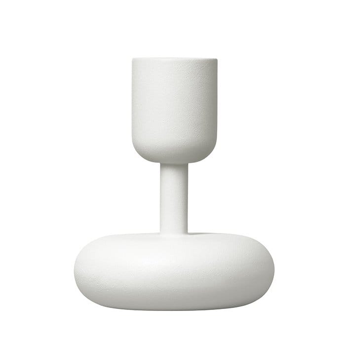 Nappula lysestage hvid - lille 107 mm - Iittala