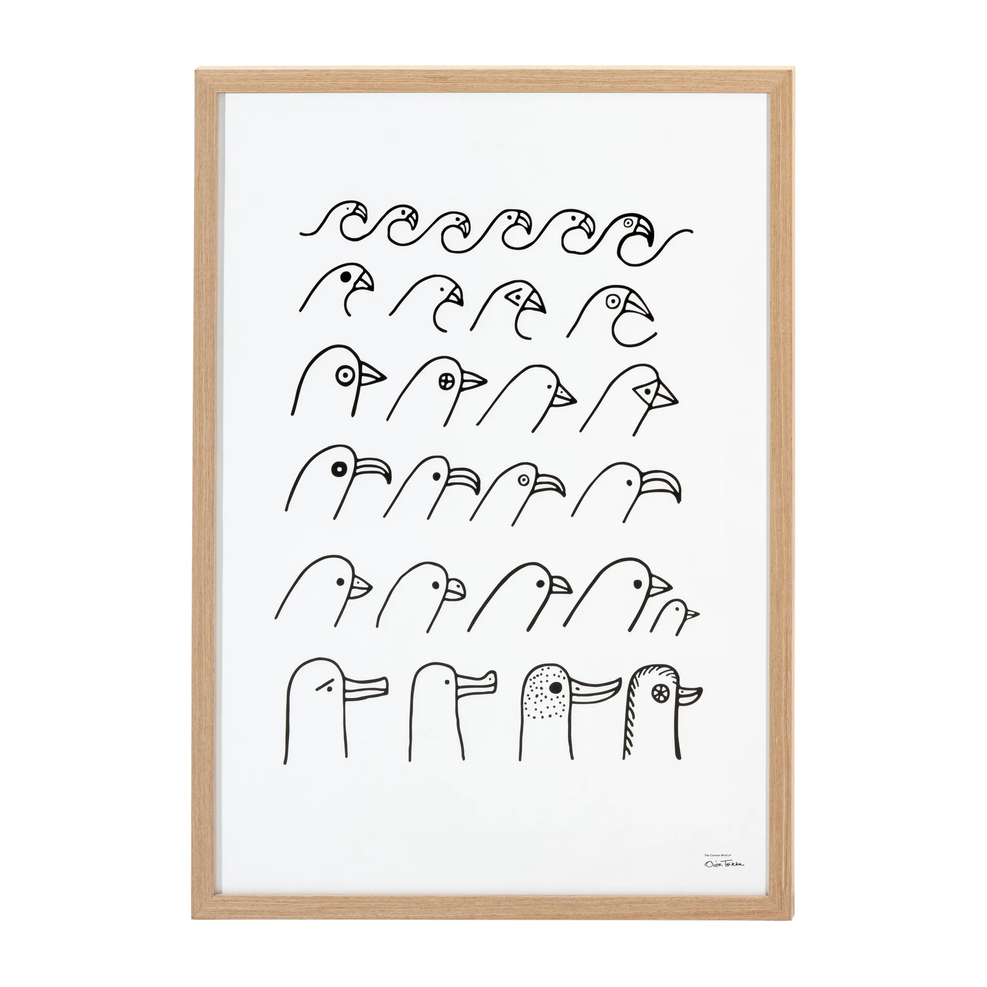 Oiva Toikka Birdhouse plakat, 50x70 cm Iittala