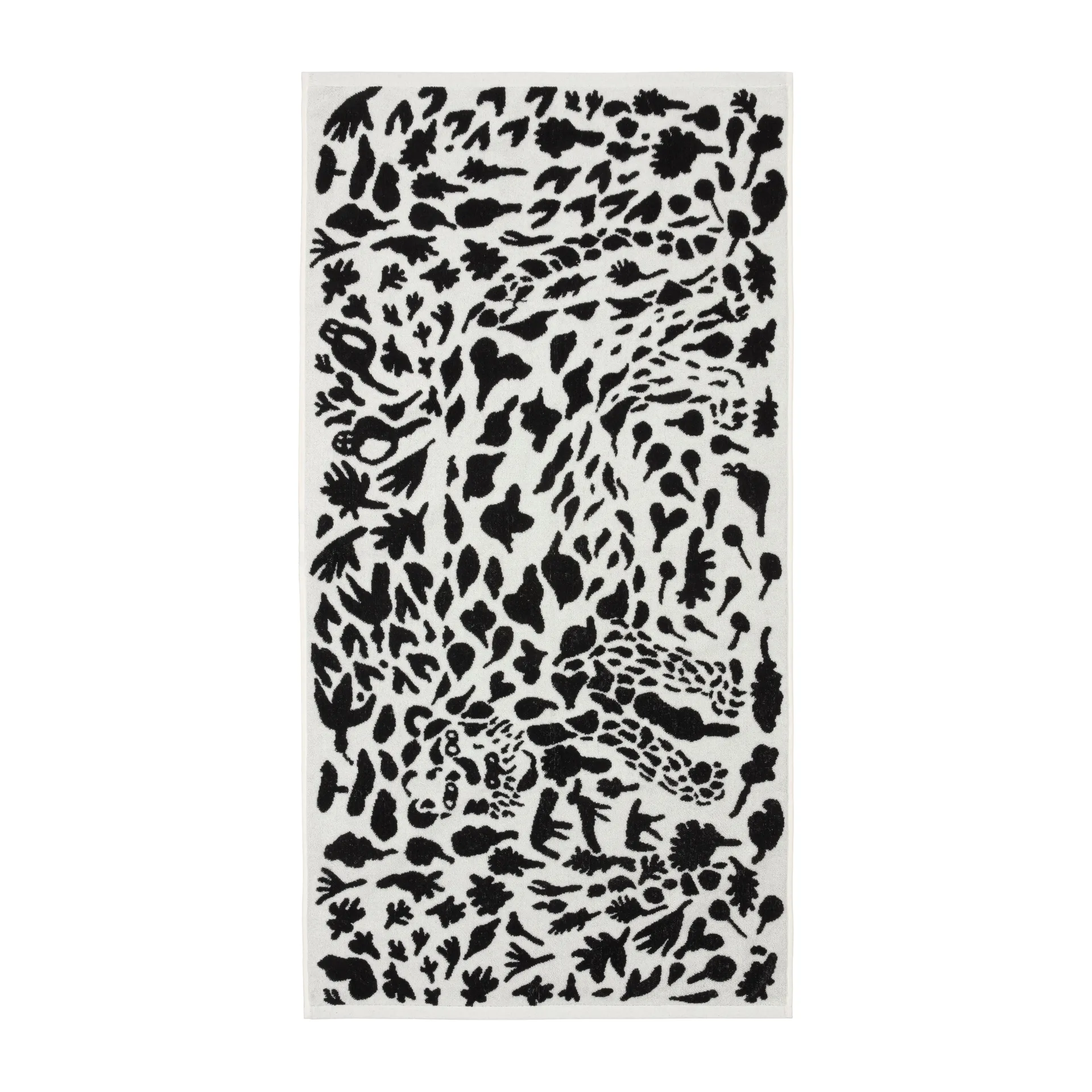 Oiva Toikka Cheetah badehåndklæde 70x140 cm, Sort/Hvid Iittala