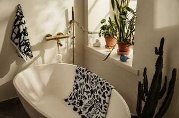 Oiva Toikka Cheetah badehåndklæde 70x140 cm - Sort/Hvid - Iittala