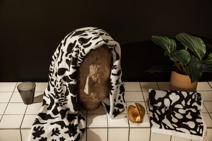 Oiva Toikka Cheetah håndklæde 50x70 cm - Sort/Hvid - Iittala