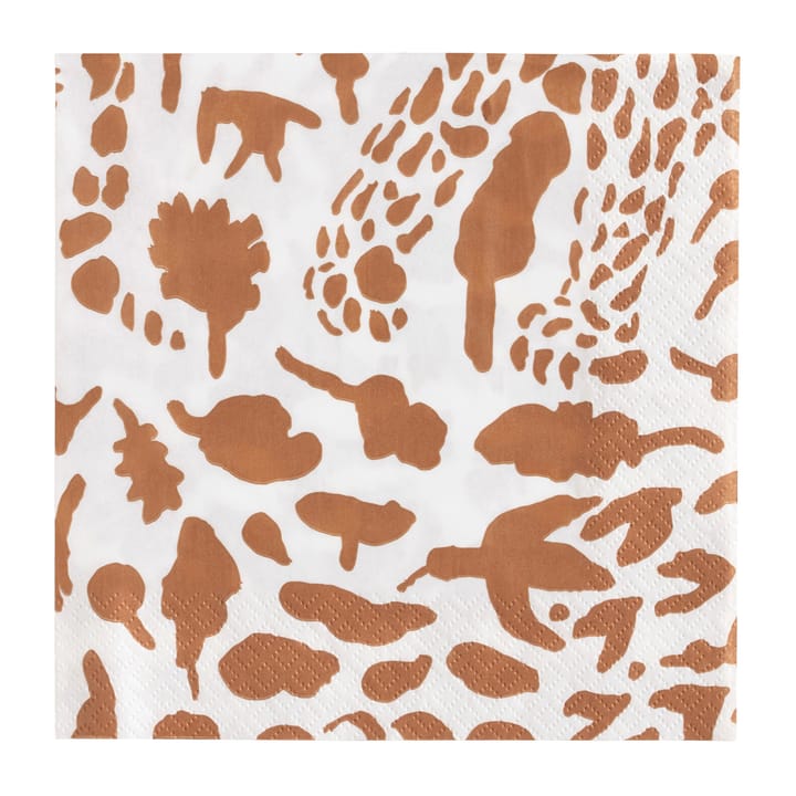 Oiva Toikka Cheetah serviet 20-pak - Brun/Hvid - Iittala