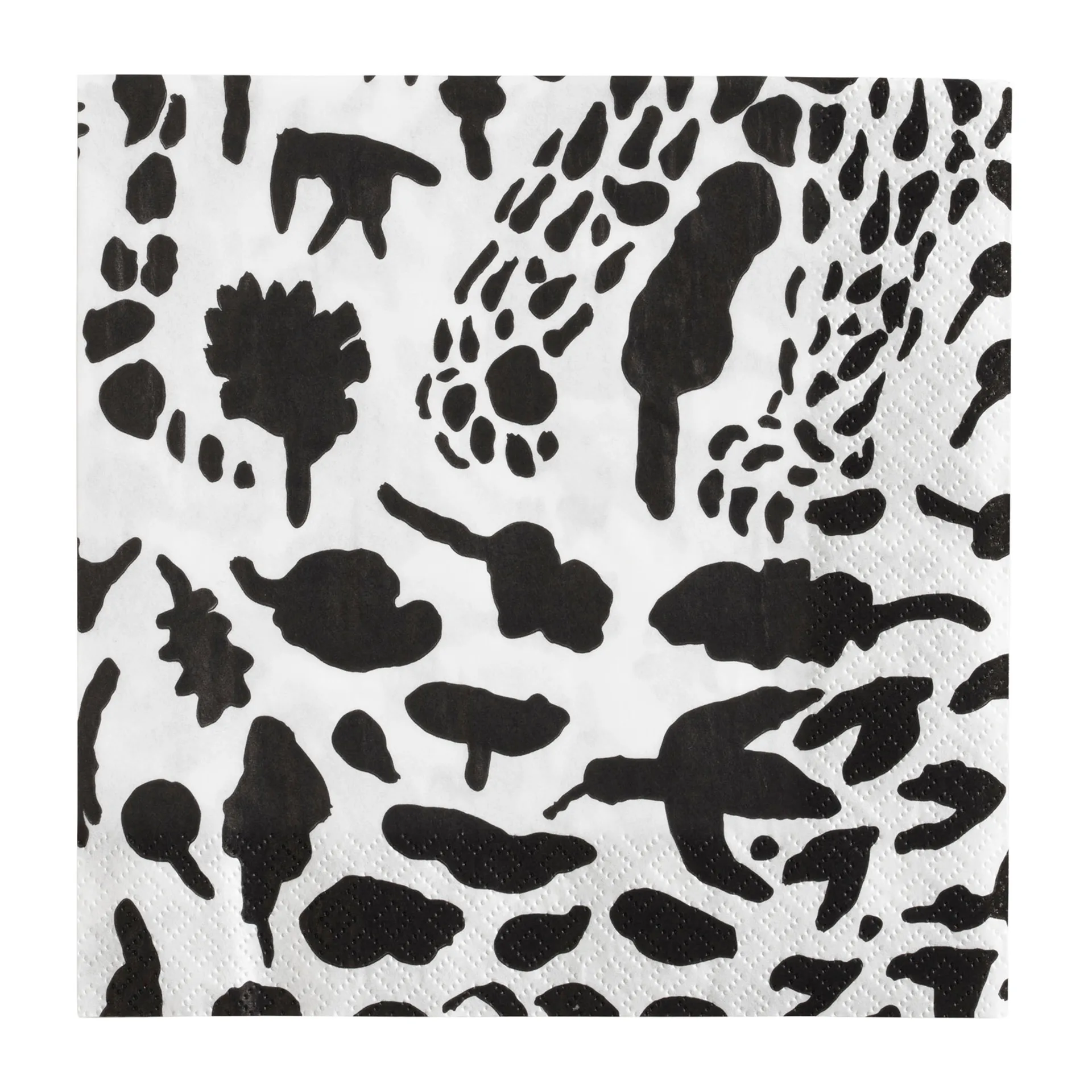 Oiva Toikka Cheetah serviet 20-pak, Sort/Hvid Iittala