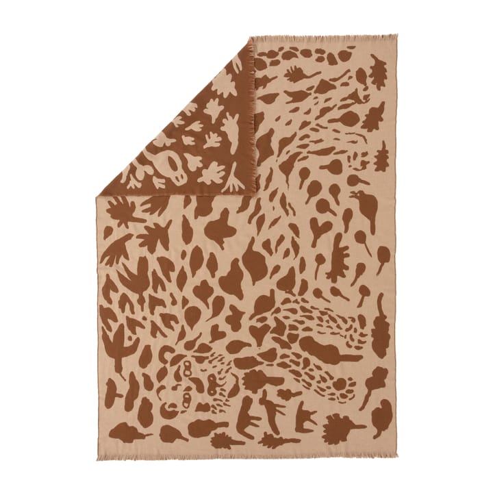 Oiva Toikka Cheetah uldplaid 130x180 cm - Brun - Iittala