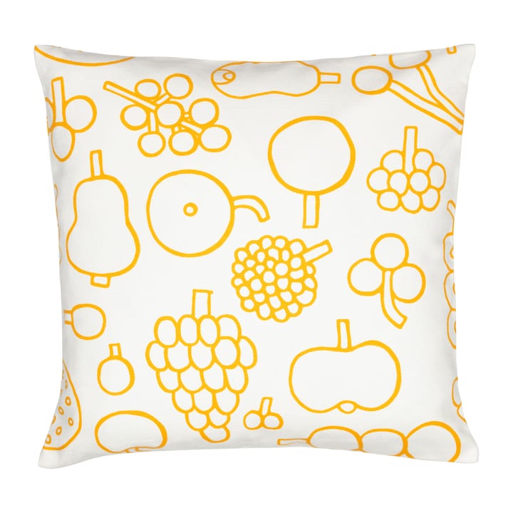 Oiva Toikka Frutta pudebetræk 47x47 cm, Gul Iittala