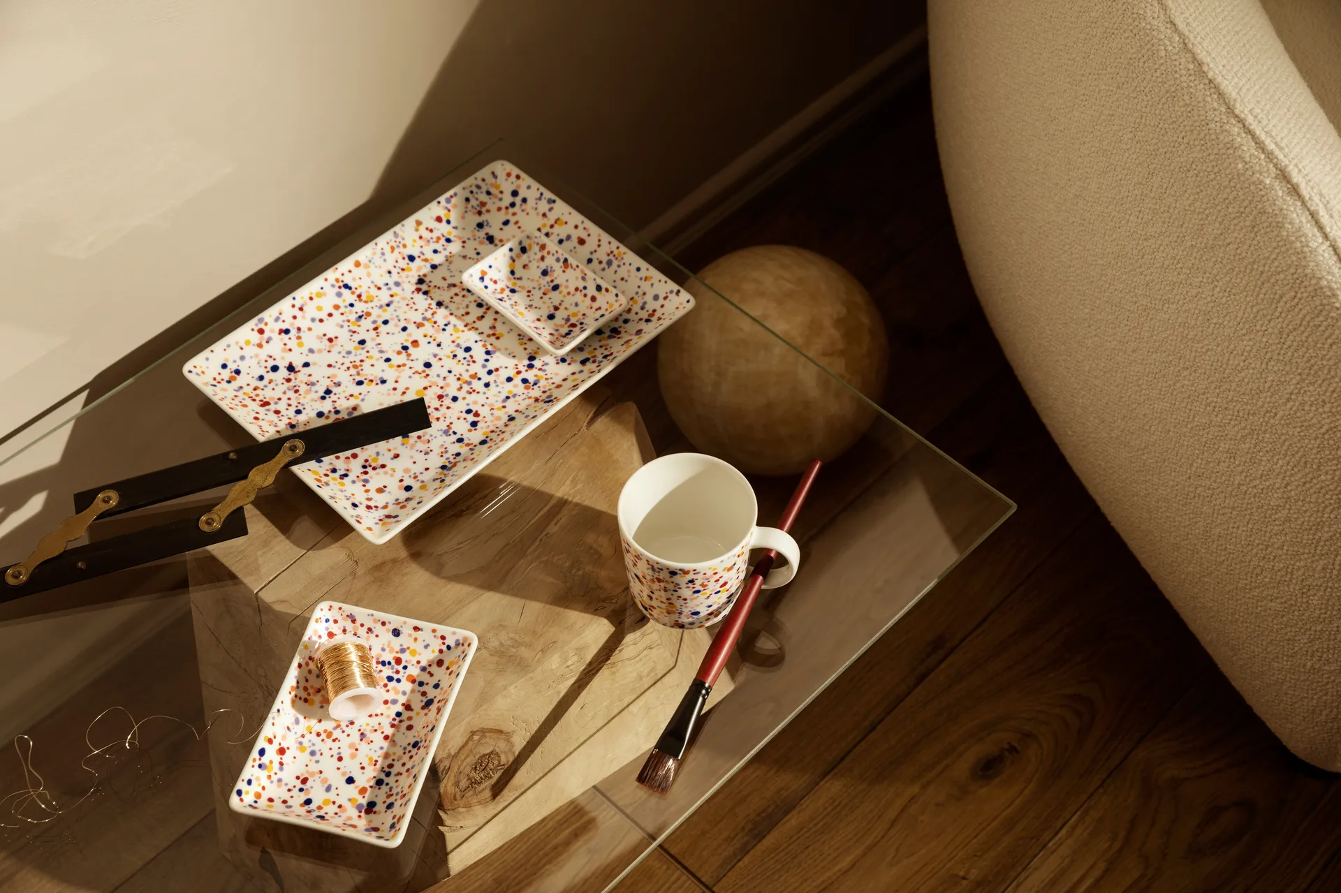 Oiva Toikka Helle A4 tallerken 21x29 cm, Ametyst Iittala