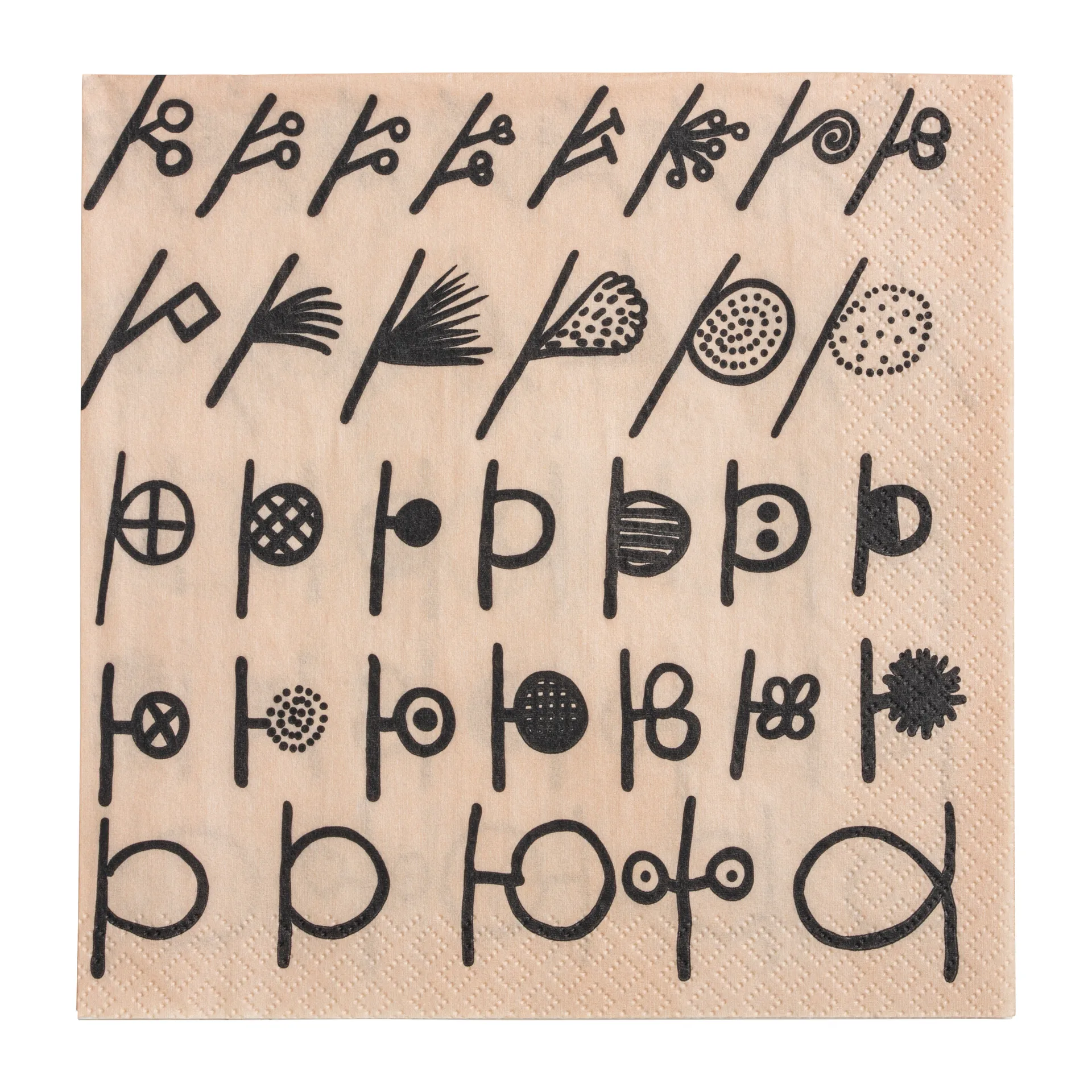 Oiva Toikka Twig servietter 20-pak, Beige Iittala