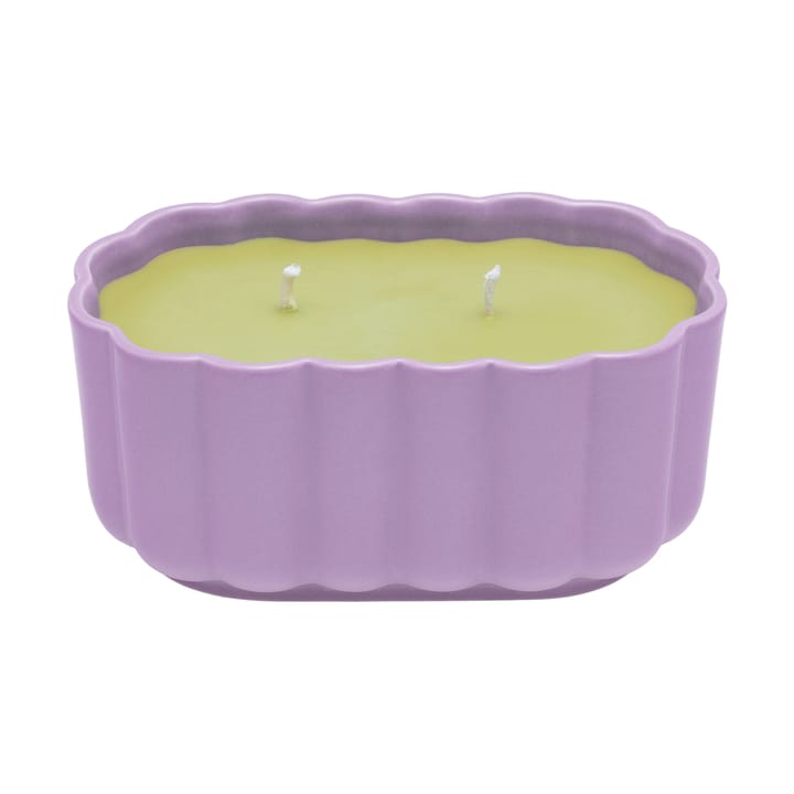 Play lys i keramikform oval, Lilla-oliven Iittala