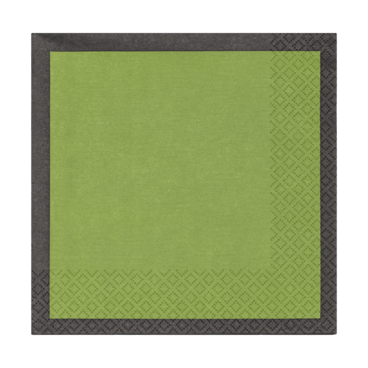 Play papirservietter 33x33 cm 20-pak - Mosegrøn-Sort - Iittala
