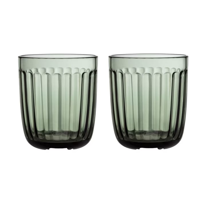 Raami drikkeglas 26 cl 2-pak - Fyrretræsgrøn - Iittala