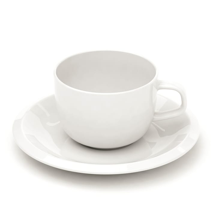 Raami kaffekop med underkop - Hvid - Iittala