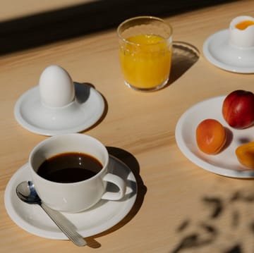 Raami kaffekop med underkop - Hvid - Iittala