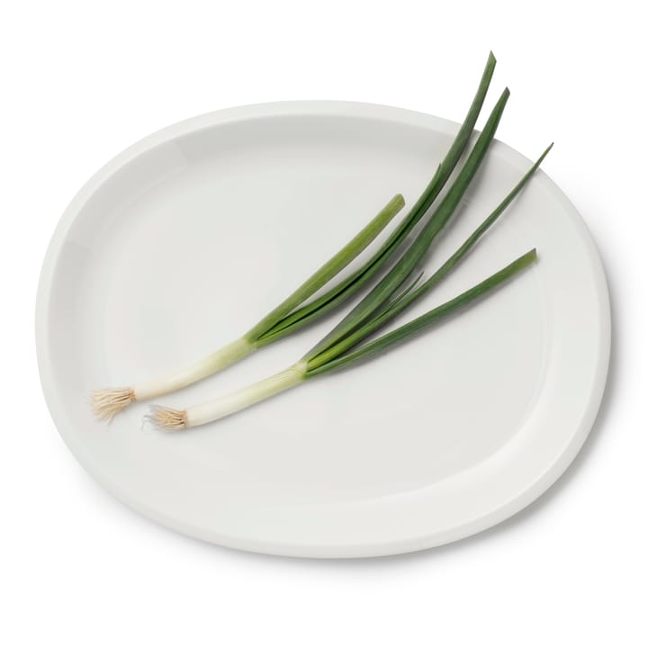 Raami ovalt serveringsfad 35 cm, Hvid Iittala