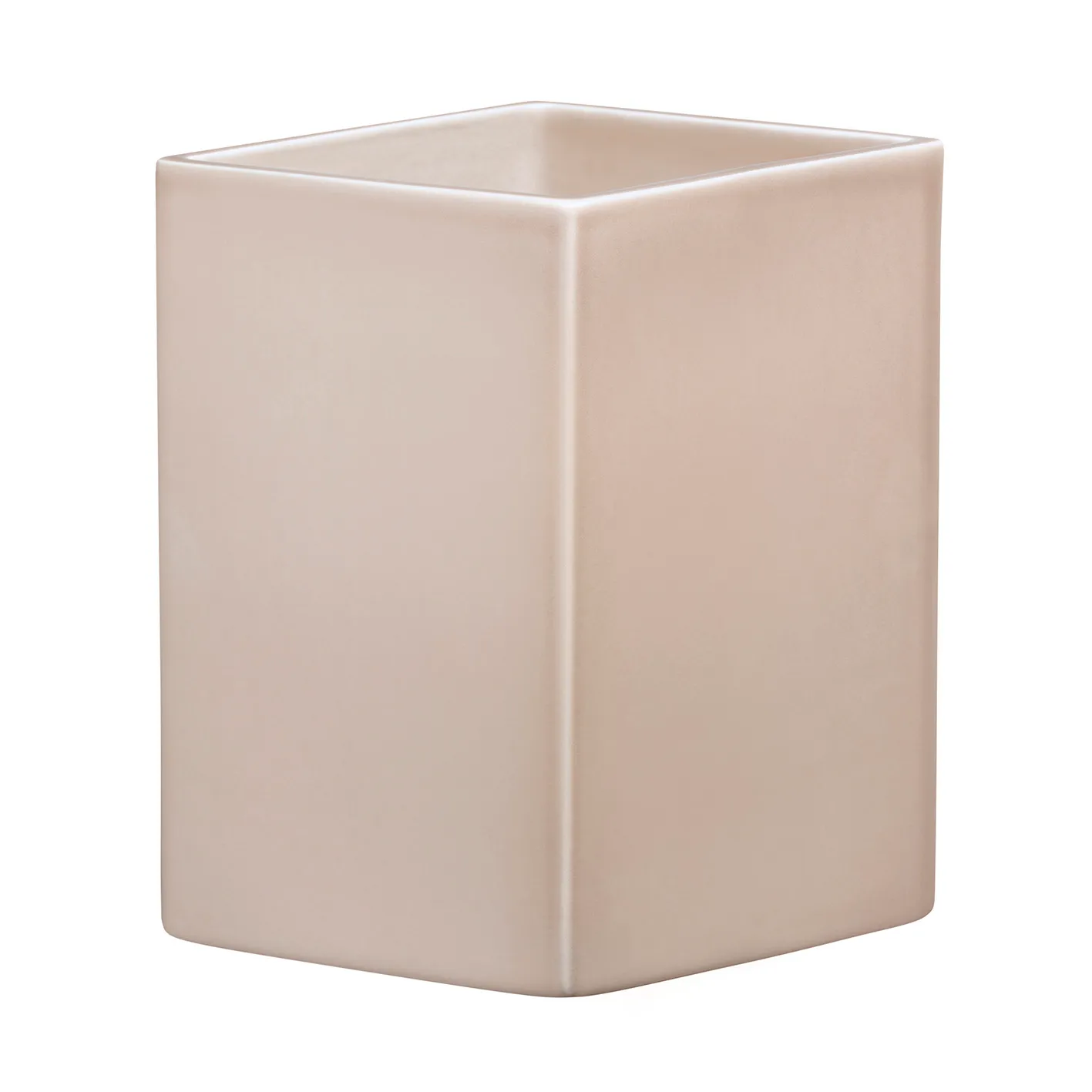 Ruutu keramikvase 225 mm, Beige Iittala