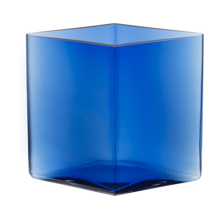 Ruutu vase 20,5 x 18 cm - Ultra marineblå - Iittala