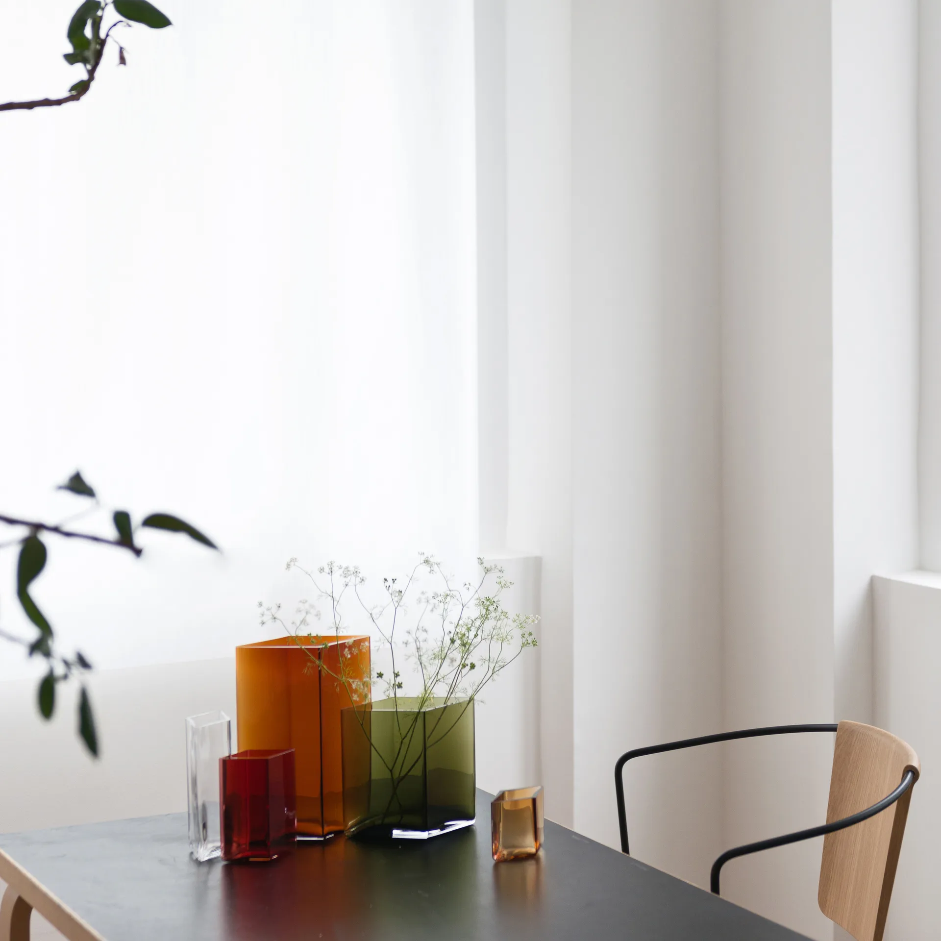 Ruutu vase 20,5 x 27 cm, kobber Iittala