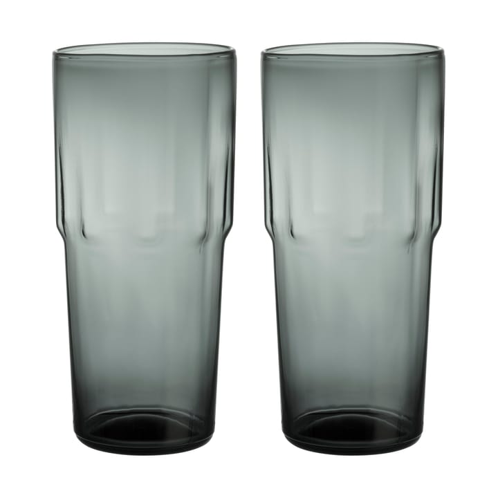 Solare drikkeglas højt 39 cl 2-pak - Stålgrå - Iittala