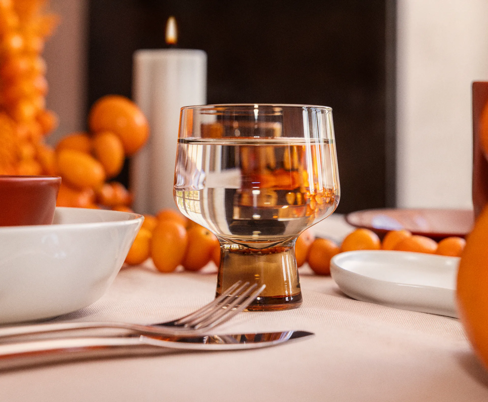 Solare glas på fod 29 cl 2-pak, Linned Iittala