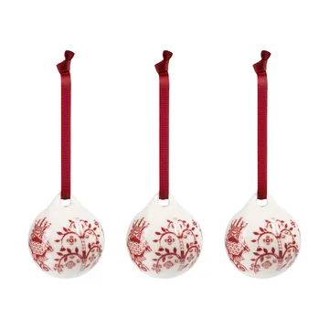 Taika dekoration - Granatrød, 5 cm, 3-pak - Iittala