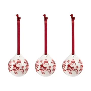 Taika dekoration - Granatrød, 5 cm, 3-pak - Iittala