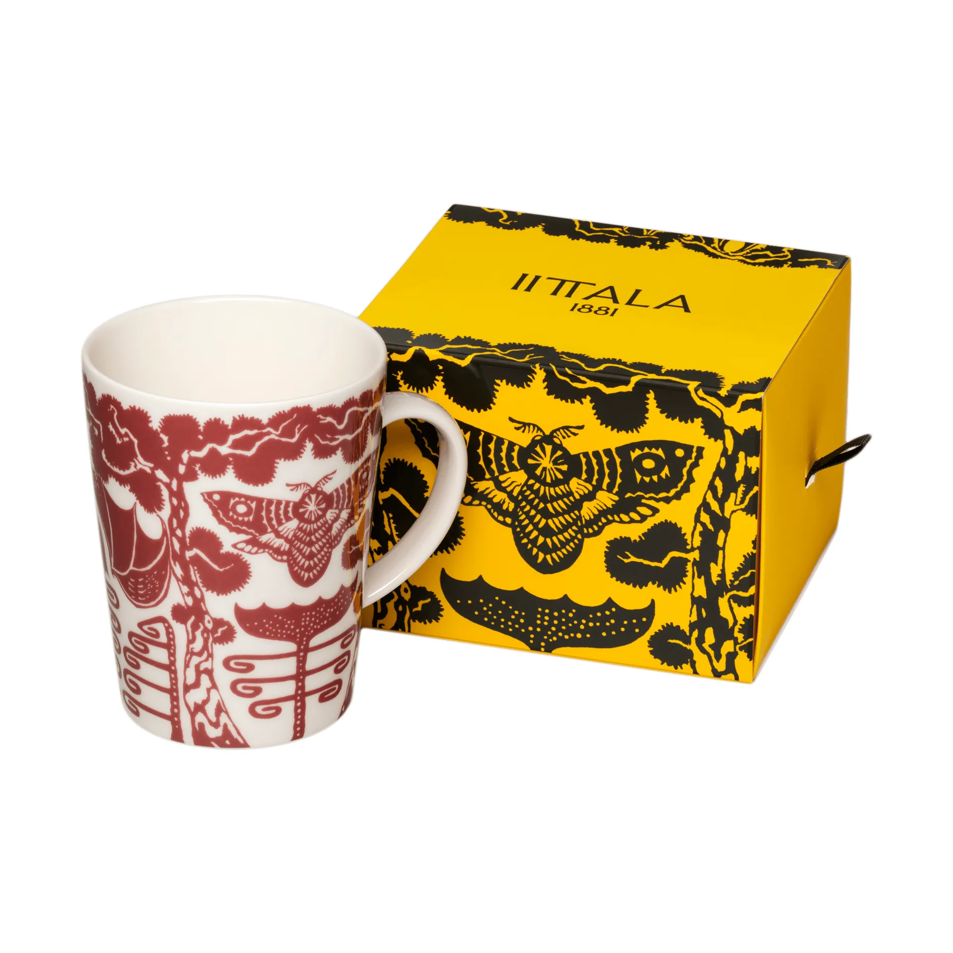 Taika krus 40 cl gaveæske, Yö granatrød Iittala