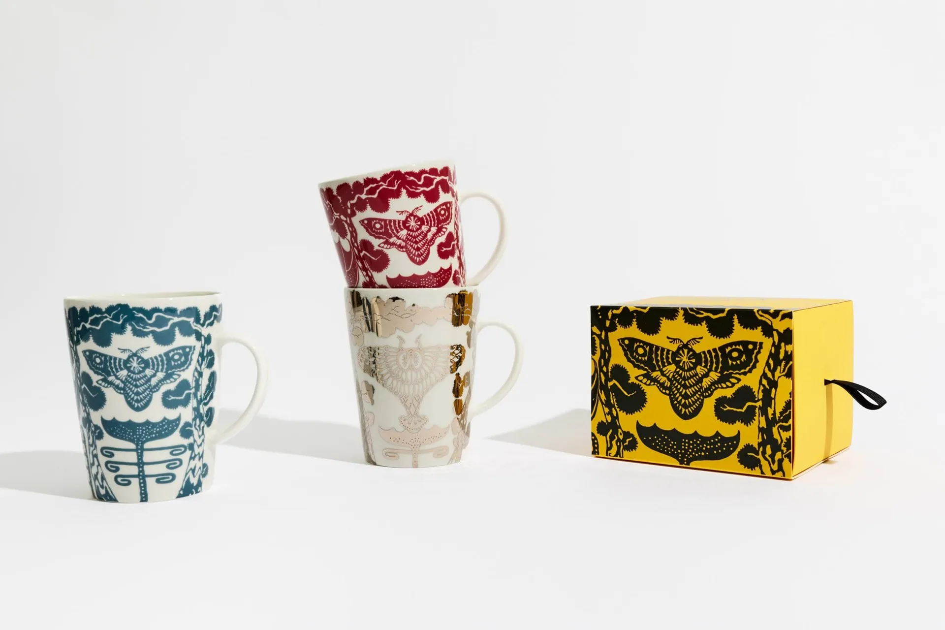 Taika krus 40 cl gaveæske, Yö stålblå Iittala