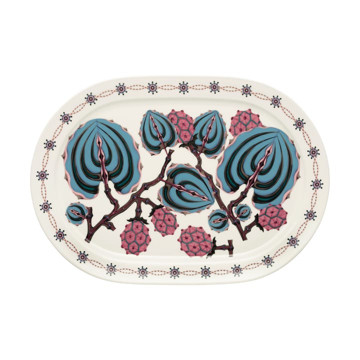 Taika Sato serveringstallerken oval 41 cm - Hvid-flerfarvet - Iittala