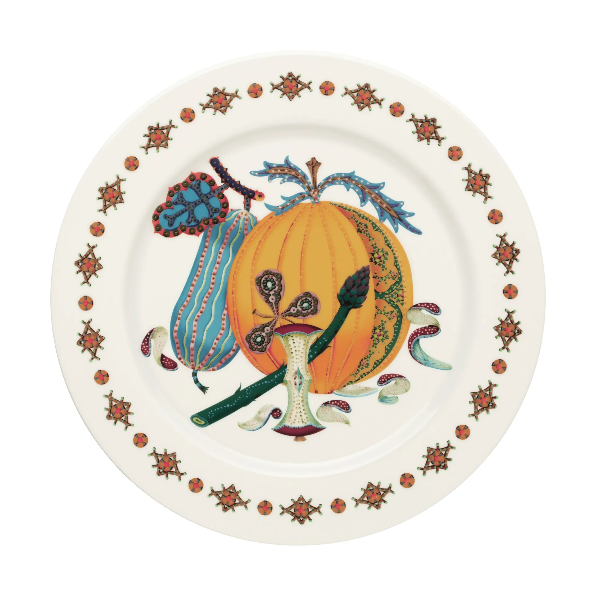 Taika Sato tallerken Ø30 cm, Hvid-flerfarvet Iittala