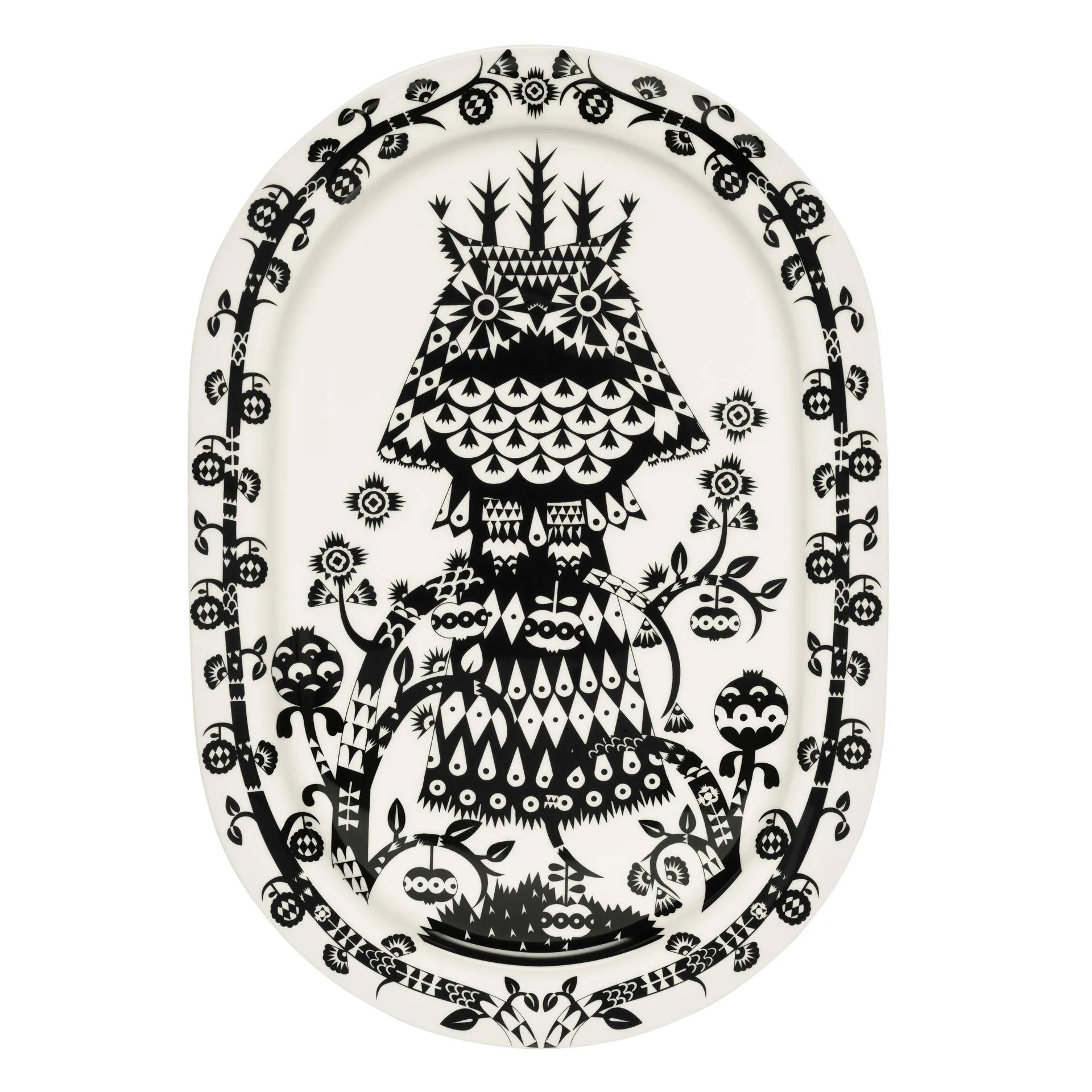 Taika serveringsfad, sort Iittala