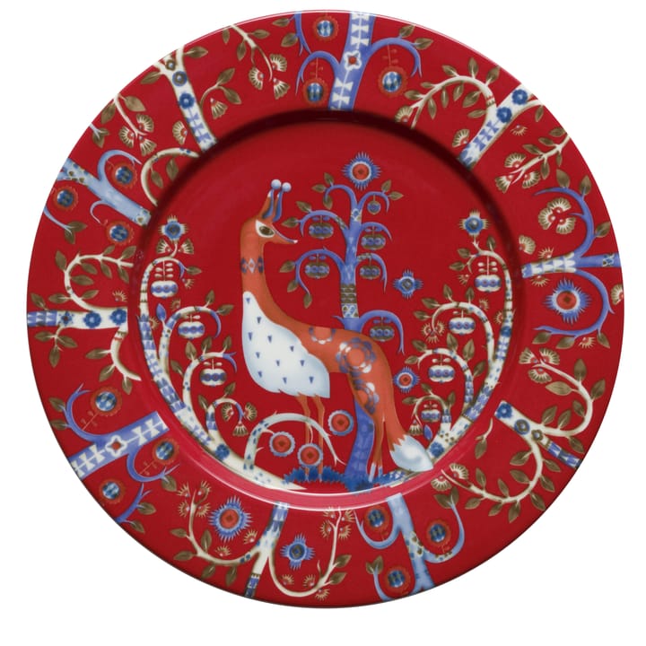 Taika tallerken 22 cm - rød - Iittala