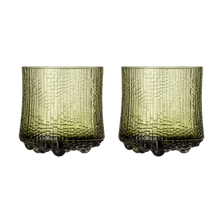 Ultima Thule On the rocks glas finsk sand 2-pak - Grøn - Iittala
