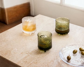 Ultima Thule On the rocks glas finsk sand 2-pak - Grøn - Iittala