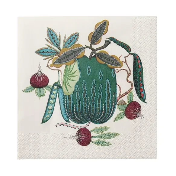 Woods servietter 33x33 cm 20-pak, Grøn Iittala