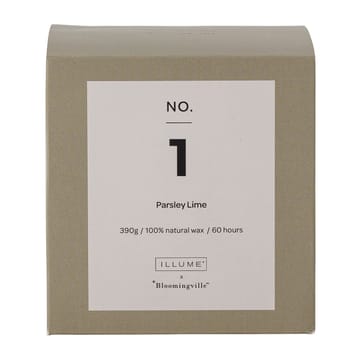 NO. 1 Parsley Lime duftlys - 390 g + Gaveæske - Illume x Bloomingville