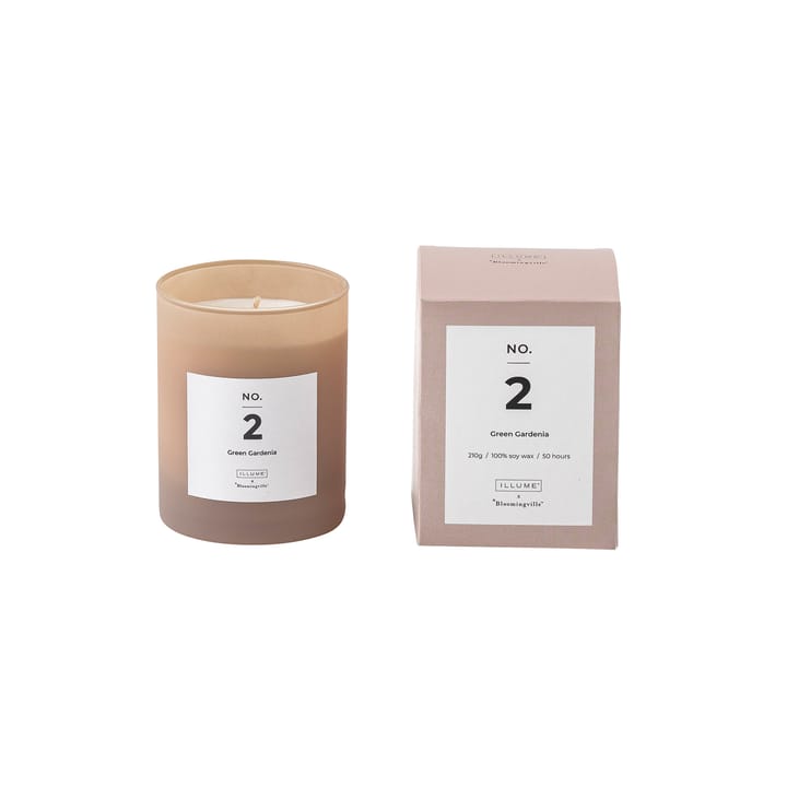NO. 2 Green Gardenia duftlys - 200 g + Giftbox - Illume x Bloomingville