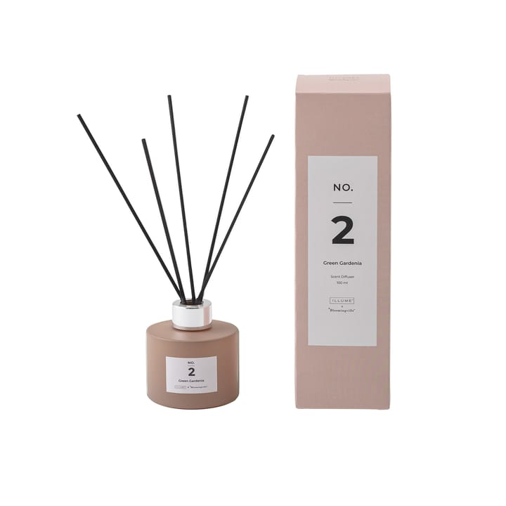 NO. 2 Green Gardenia duftpinde - 100 ml - Illume x Bloomingville