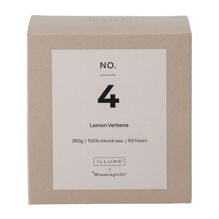 NO. 4 Lemon Verbena duftlys - 390 g + Gaveæske - Illume x Bloomingville