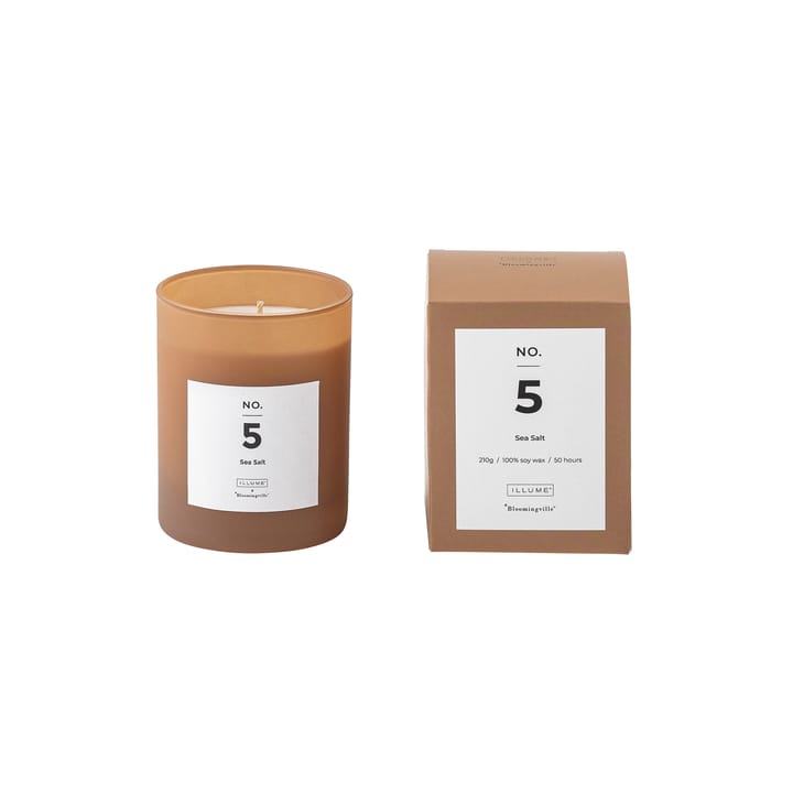 NO. 5 Sea Salt duftlys - 200 g + Giftbox - Illume x Bloomingville