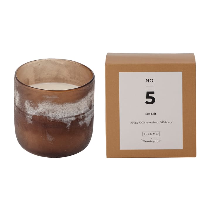 NO. 5 Sea Salt duftlys - 390 g + Gaveæske - Illume x Bloomingville