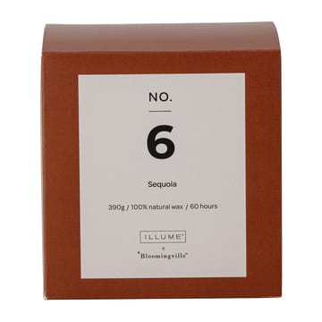 NO. 6 Sequoia duftlys - 390 g + Gaveæske - Illume x Bloomingville