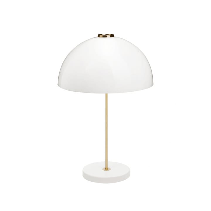 Kupoli bordlampe - Hvid, messingdetaljer - Innolux