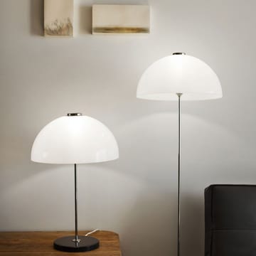 Kupoli bordlampe - Hvid, messingdetaljer - Innolux