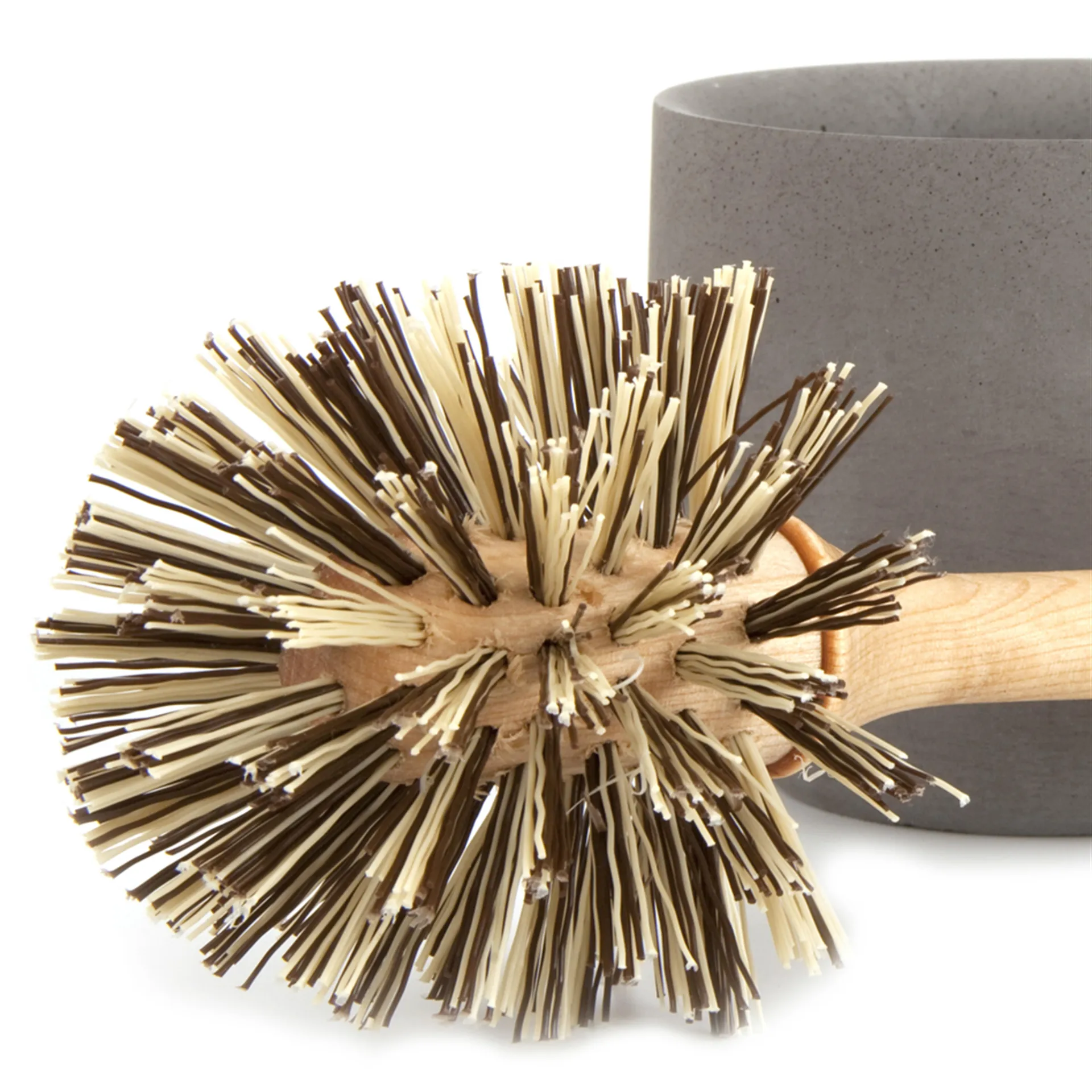 Iris hantverk toiletbørste, birk - grå kop Iris Hantverk