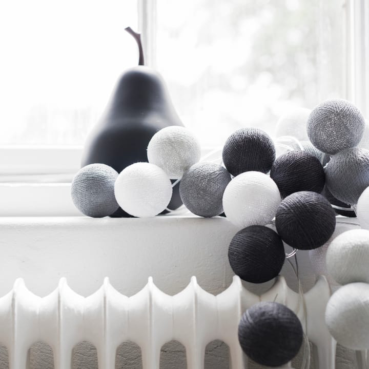 Irislights lyskæde Graphic Grey, 35 kugler Irislights