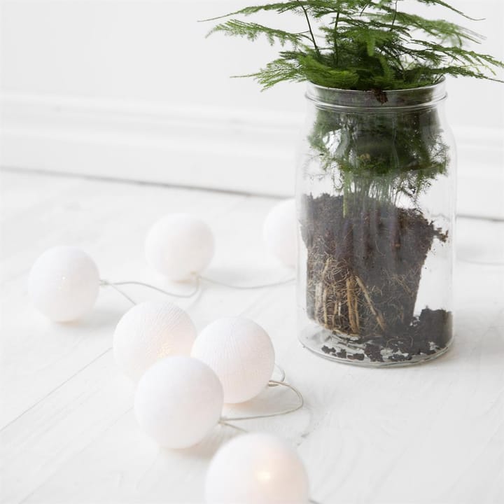 Irislights lyskæde Pure White, 35 kugler Irislights